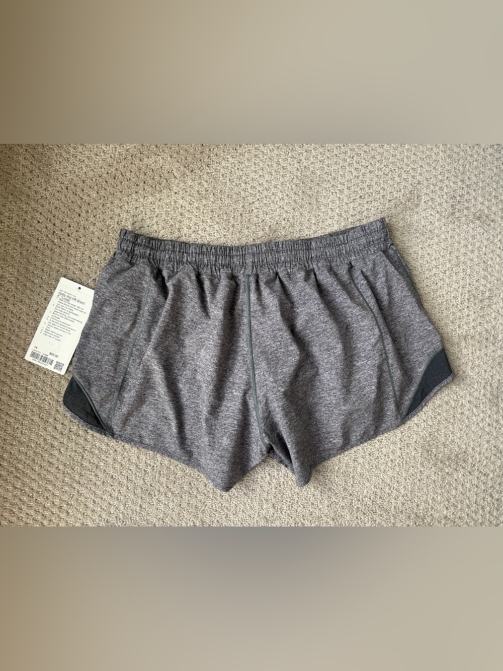 lululemon shorts- Hotty hot grey women’s size 14
